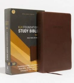 KJV Foundation Large Print Study Bible Brown