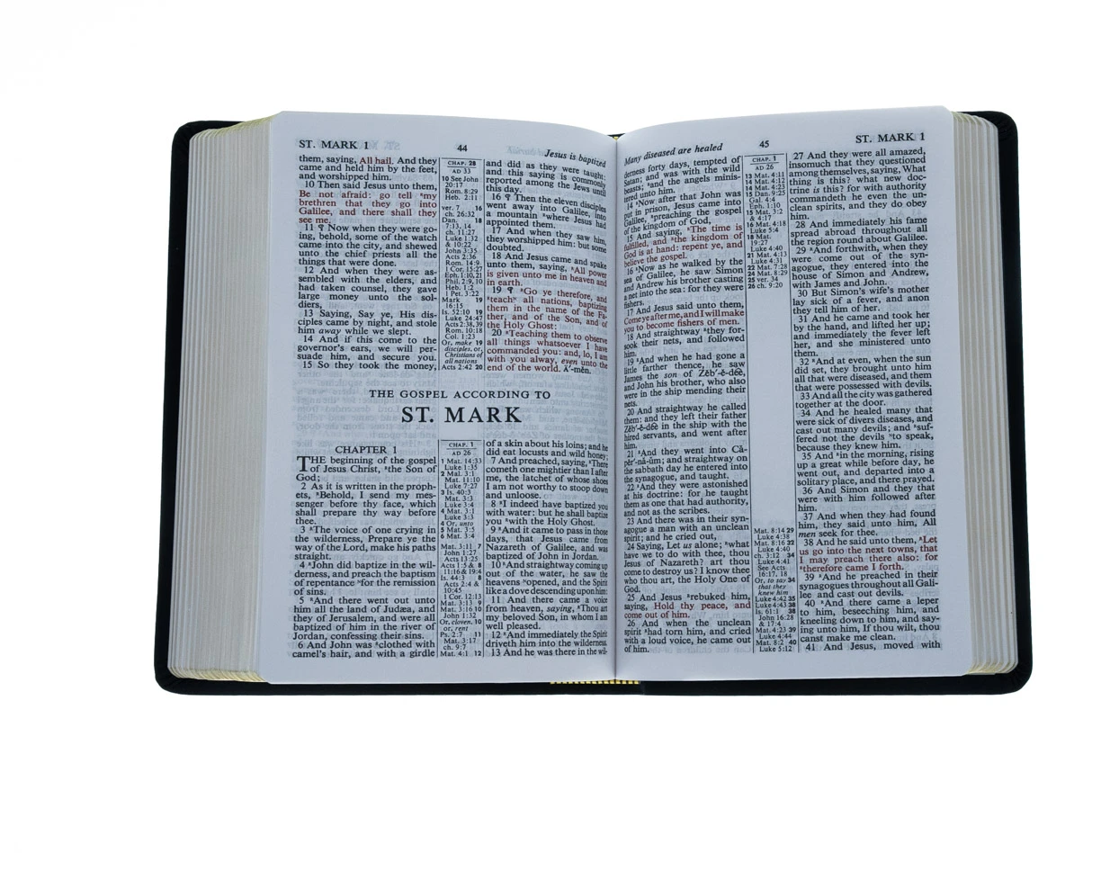 KJV Bible Heritage Reference Black Bonded Leather 4 KJV Bible Heritage Reference Black Bonded Leather - Image 4