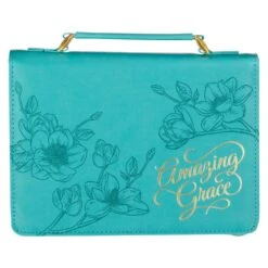 BC: Amazing Grace Floral Teal Faux Leather Large