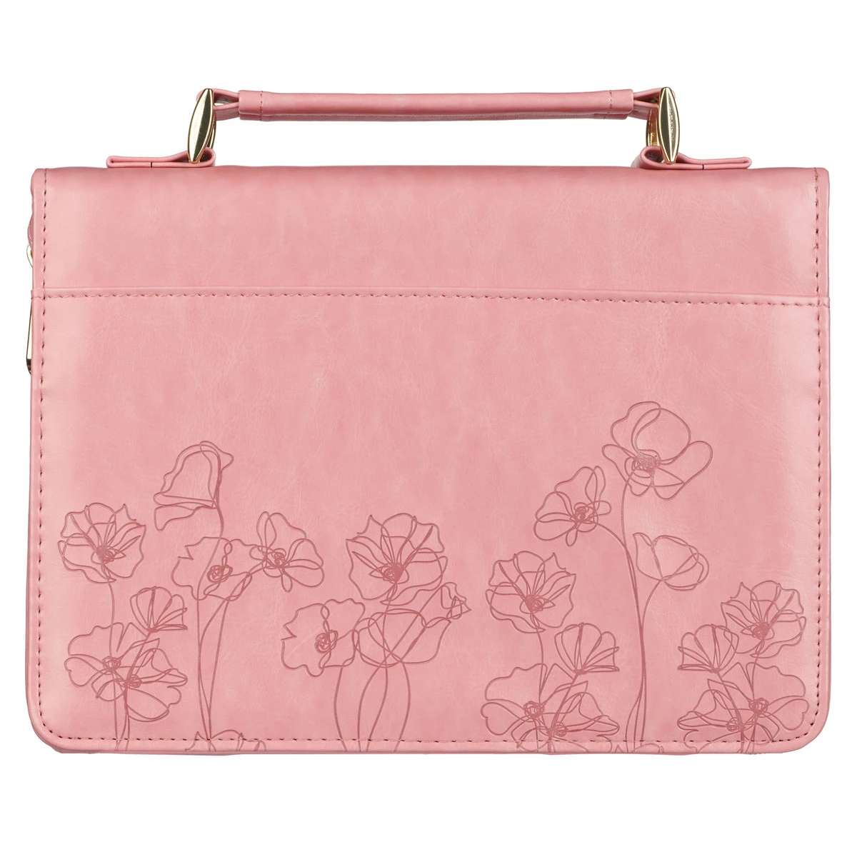 BC: Pastel Meadow Pink Watercolor Faux Leather Large 2 BC: Pastel Meadow Pink Watercolor Faux Leather Large - Image 2
