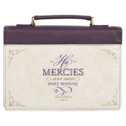 BC: His Mercies Are New Dark Amethyst Purple Fashion Large
