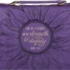 BC: She Is Clothed Proverbs 31:25 Large Purple