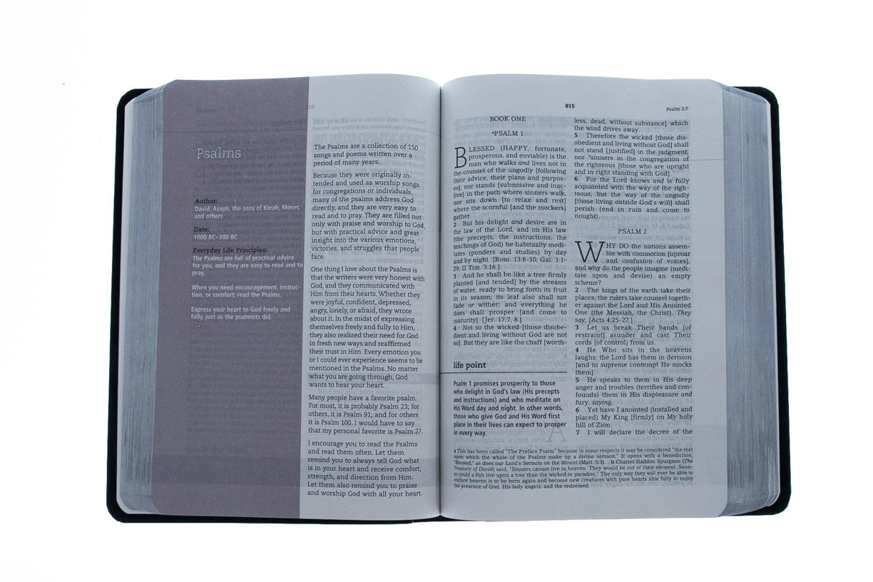 Amplified Everyday Life Bible-Black Bonded Leather 3 Amplified Everyday Life Bible-Black Bonded Leather - Image 3