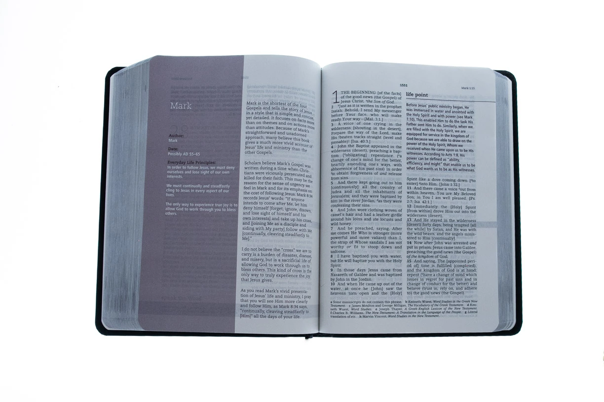 Amplified Everyday Life Bible-Black Bonded Leather 4 Amplified Everyday Life Bible-Black Bonded Leather - Image 4