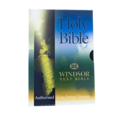 KJV Windsor Text Bible-Black Calfskin Leather