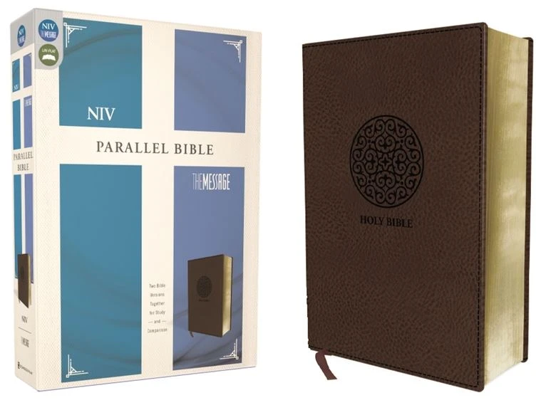 Parallel NIV & The Message Bible, Brown Leathersoft 1 Parallel NIV & The Message Bible, Brown Leathersoft