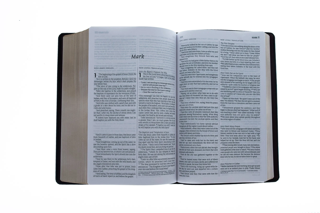 KJV/NLT2 People’s Parallel Bible-Burgundy Imitation Leather 5 KJV/NLT2 People’s Parallel Bible-Burgundy Imitation Leather - Image 5