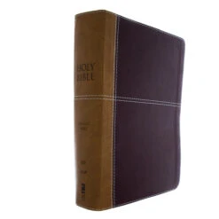 KJV, Amplified, Parallel Bible, Large Print, Leathersoft, Tan/Burgundy
