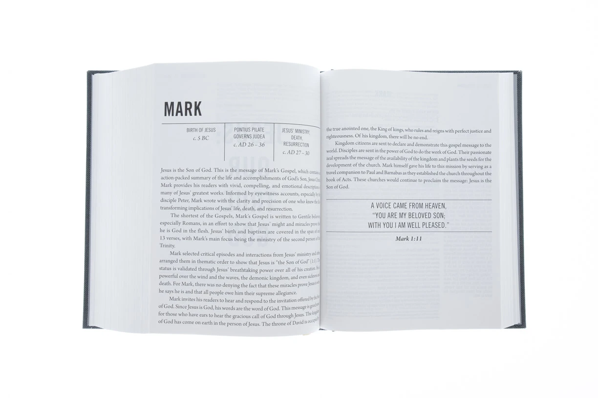 ESV The Jesus Bible, Cloth Over Board, Gray Hardcover 4 ESV The Jesus Bible, Cloth Over Board, Gray Hardcover - Image 4