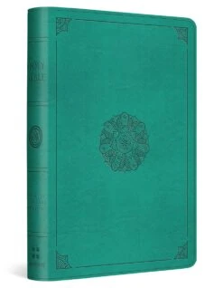 ESV Compact Bible (TruTone, Turquoise, Emblem Design)