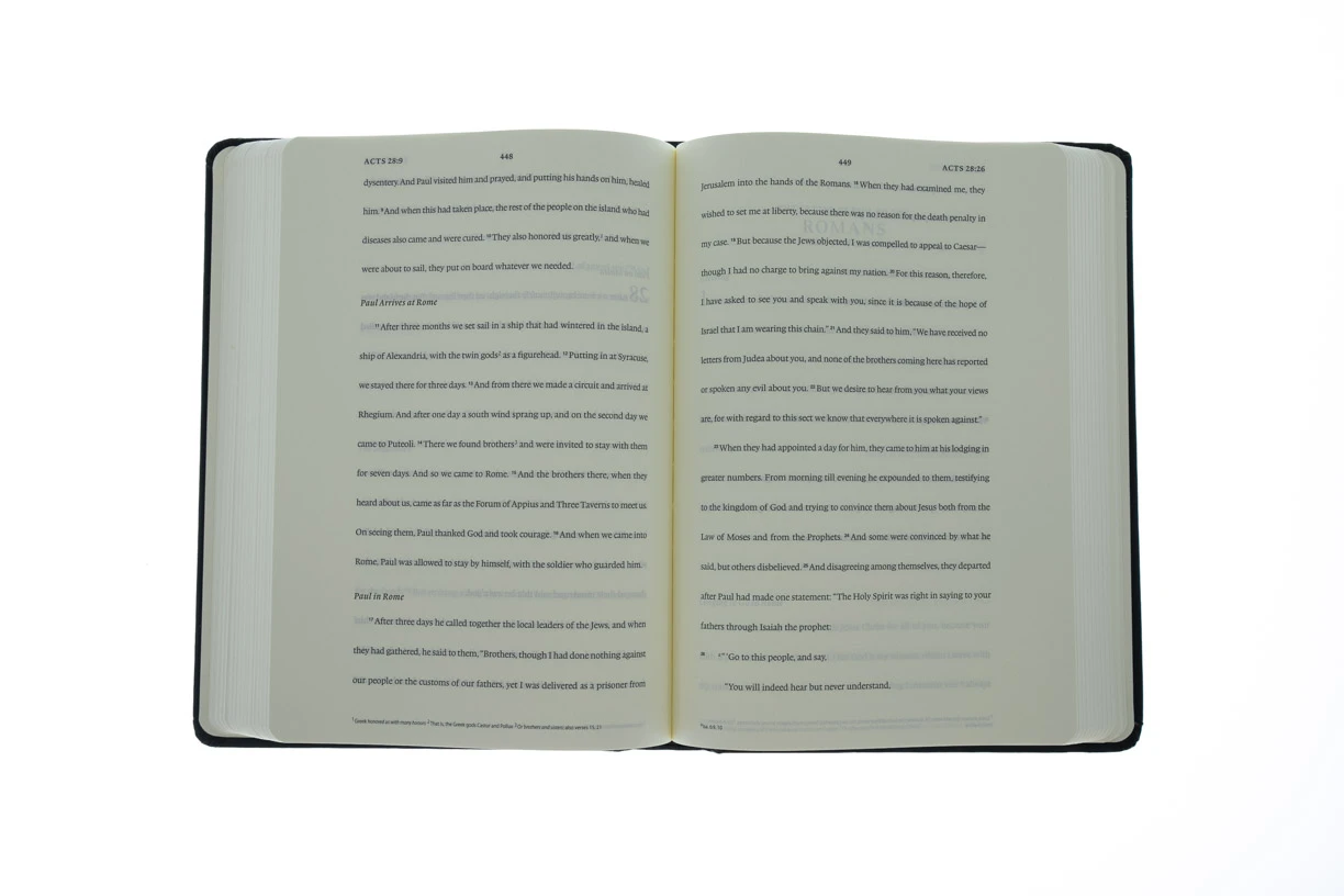 ESV Journaling New Testament -Black Hardcover W/Strap 4 ESV Journaling New Testament -Black Hardcover W/Strap - Image 4