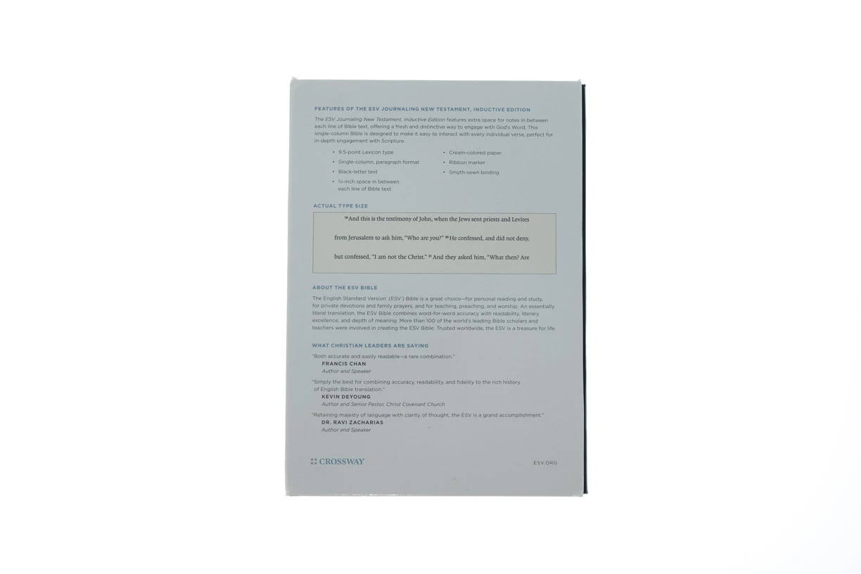 ESV Journaling New Testament -Black Hardcover W/Strap 5 ESV Journaling New Testament -Black Hardcover W/Strap - Image 5