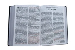 KJV Super Giant Print Reference Bible, Black Genuine Leather -Book Store 206 0234 4