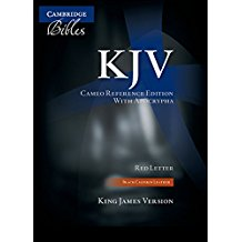 KJV Reference Bible -Cameo