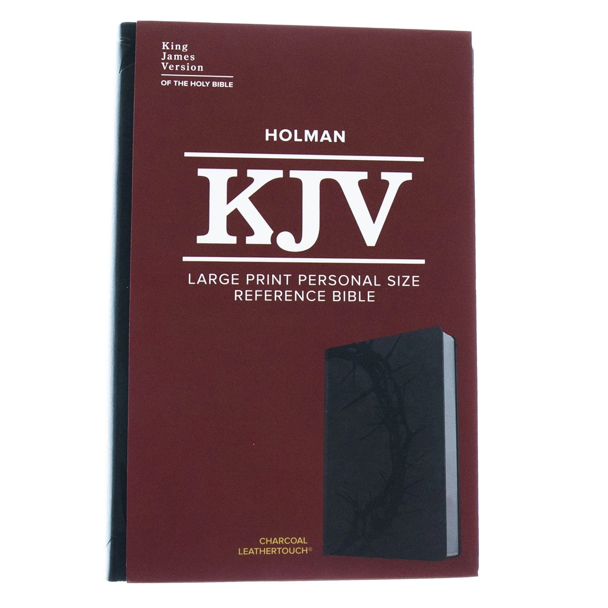 KJV Large Print Personal Size Reference Bible, Charcoal Leathertouch 2 KJV Large Print Personal Size Reference Bible, Charcoal Leathertouch - Image 2