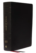KJV Study Bible, Genuine Leather Black, Indexed, Full-Color Edition