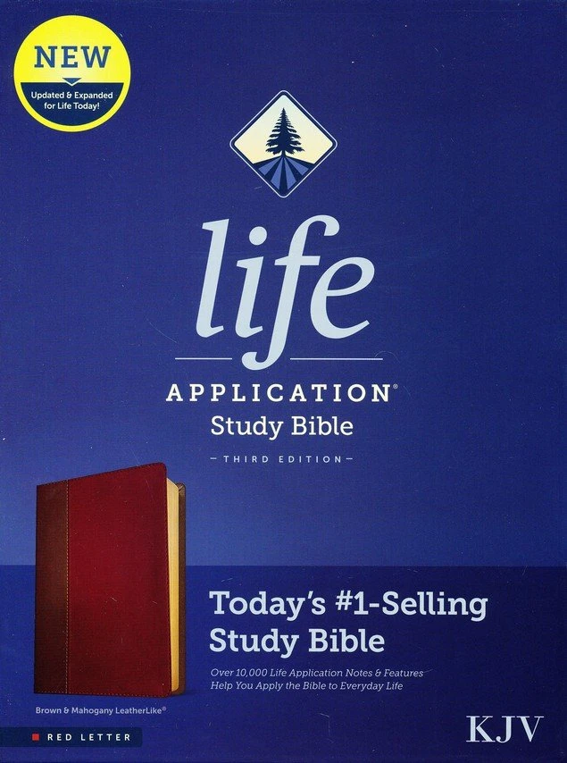 KJV Life Application Study Bible, Red Letter, Leatherlike, Brown/ 2 KJV Life Application Study Bible, Red Letter, Leatherlike, Brown/ - Image 2