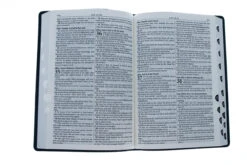 KJV Blue Faux Leather Large Print Thinline Bible With Thumb Index -Book Store 206 0858 3