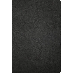 KJV Large Print Thinline Bible, Black Genuine Leather, Indexed