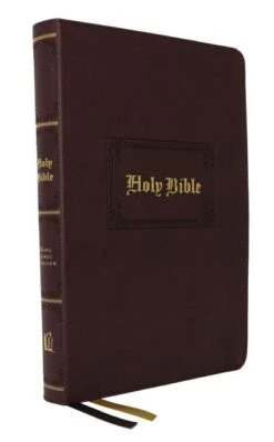 KJV Large Print Center-Column Reference Bible – Burgundy