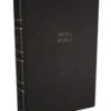 KJV, Compact Center-Column Reference Bible, Genuine Leather, Black, Red Letter,