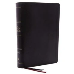 KJV, Open Bible, Leathersoft, Black, Red Letter Edition, Comfort Print