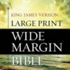 KJV Large Print Wide Margin Bible Hardcover