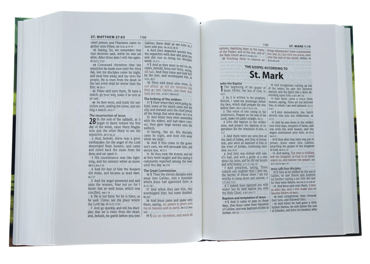 KJV Large Print Wide Margin Bible Hardcover 4 KJV Large Print Wide Margin Bible Hardcover - Image 4