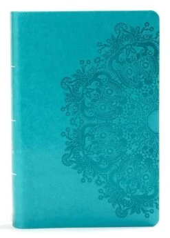 KJV Large Print Personal Size Reference Bible, Teal Leathertouch