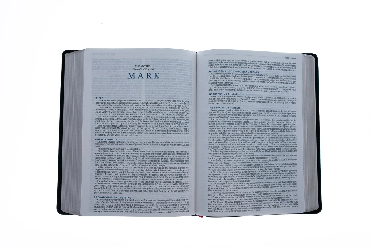 NASB MacArthur Study Bible Black Genuine Leather 5 NASB MacArthur Study Bible Black Genuine Leather - Image 5