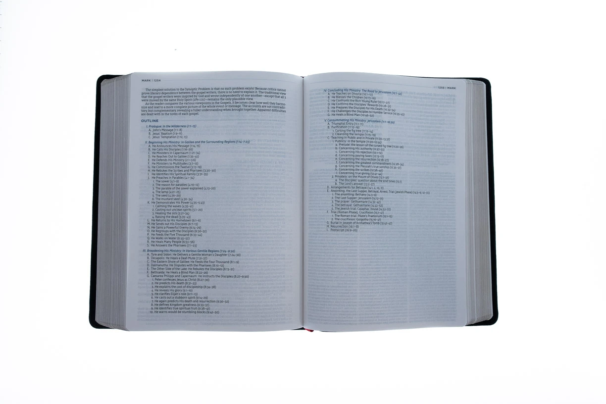 NASB MacArthur Study Bible Black Genuine Leather 6 NASB MacArthur Study Bible Black Genuine Leather - Image 6