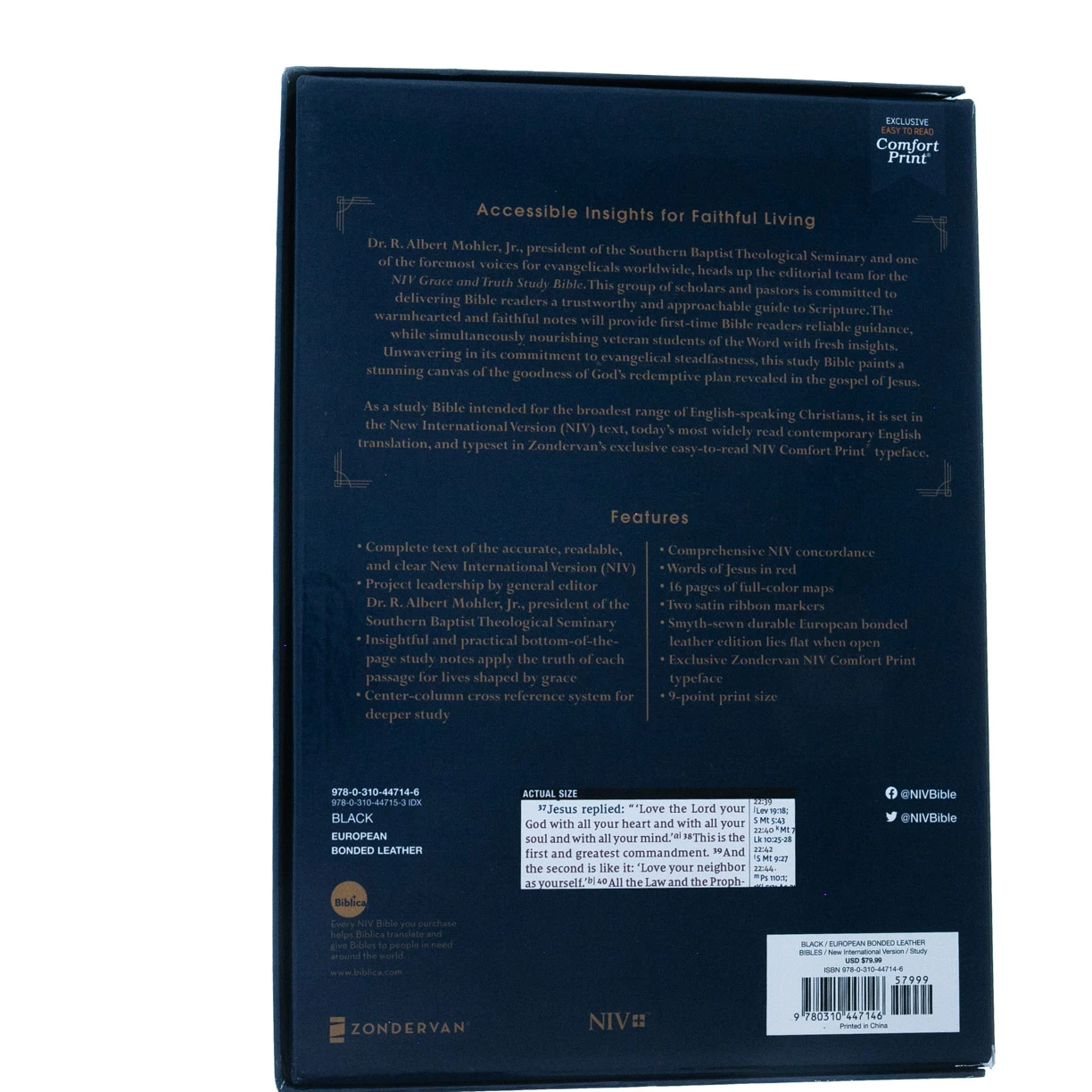 NIV Grace And Truth Study Bible, European Bonded Leather 6 NIV Grace And Truth Study Bible, European Bonded Leather - Image 6