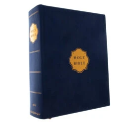 NIV, Our Family Story Bible, Leathersoft Over Board, Navy,
