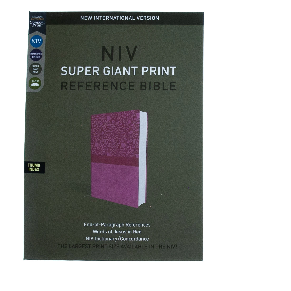 NIV Super Giant Print Reference Bible, Leathersoft, Pink 2 NIV Super Giant Print Reference Bible, Leathersoft, Pink - Image 2