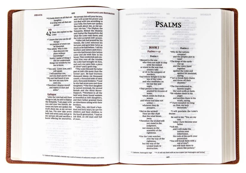 NIV Wide Margin Bible, Leathersoft, Brown 2 NIV Wide Margin Bible, Leathersoft, Brown - Image 2