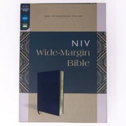 NIV Wide Margin Bible, Leathersoft, Navy -Book Store 210 0624 3 1