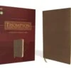NKJV, Thompson Chain-Reference Bible, Leathersoft, Brown, Red Letter