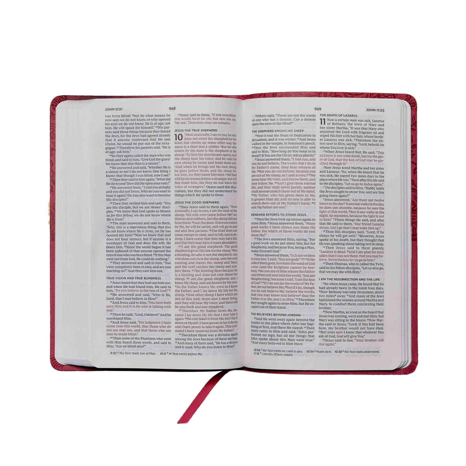 NKJV Value Thinline Bible, Standard Print, Imitation Leather, Burgundy, Red Lett 2 NKJV Value Thinline Bible, Standard Print, Imitation Leather, Burgundy, Red Lett - Image 2