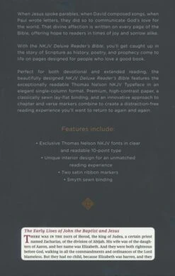 NKJV Deluxe Reader’s Bible, Imitation Leather, Black 7 NKJV Deluxe Reader’s Bible, Imitation Leather, Black -Book Store 211 0251 3