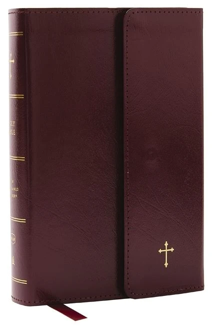 NKJV Compact Paragraph-Style Bible, Burgundy Leatherflex W/ Magnetic Flap 1 NKJV Compact Paragraph-Style Bible, Burgundy Leatherflex W/ Magnetic Flap