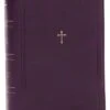 NKJV Compact Paragraph-Style Bible Purple Leathersoft With Zipper