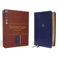 NKJV Thompson Chain-Reference Bible, Handy Size, Leathersoft, Navy