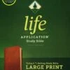 NLT Life Application Study Bible, Third Edition, Large Print Brown Leather