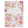 NLT Pink Floral Faux Leather Spiritual Growth Bible