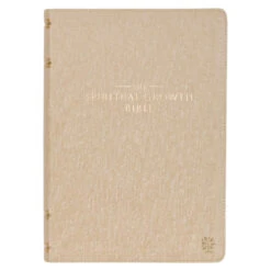 NLT Pearlescent Taupe Faux Leather Spiritual Growth Bible