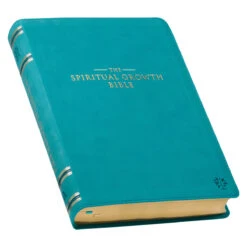 NLT Teal Faux Leather Spiritual Growth Bible -Book Store 212 0208 2