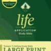NLT Life Application Study Bible, Third Edition, Large Print -Red
