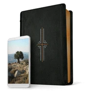 Filament Bible NLT -Leatherlike, Black, Indexed: The Print+digital Bible