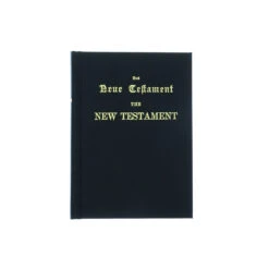 English/German New Testament 4 3/4 X 6 1/4 X 1 5/8 -Hardcover