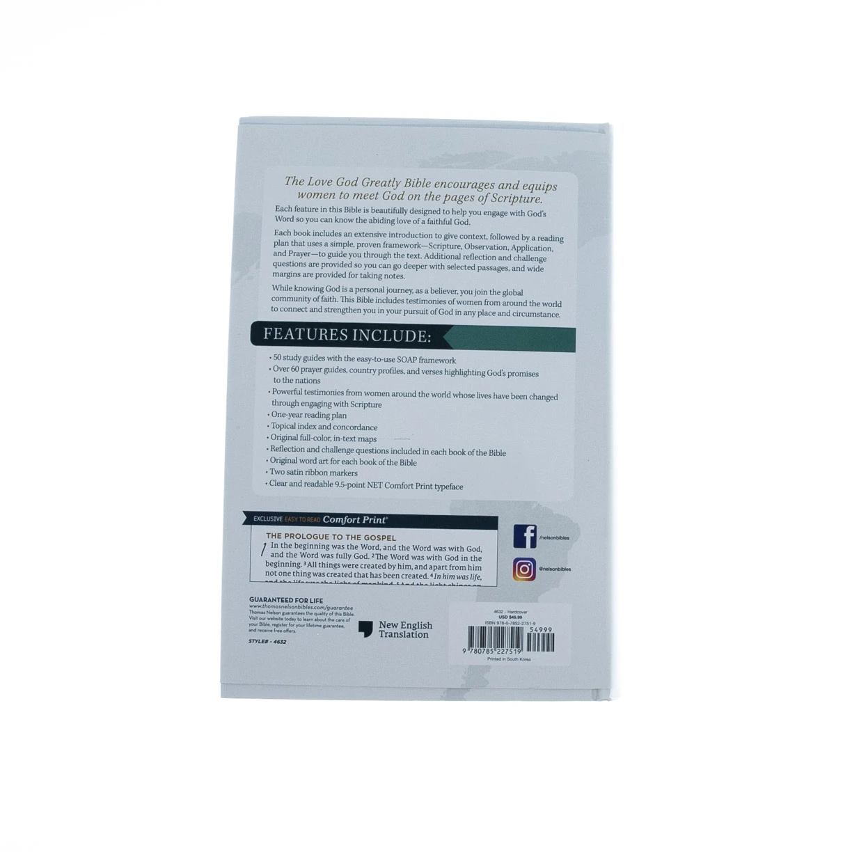 NET, Love God Greatly Bible, Hardcover, Comfort Print 2 NET, Love God Greatly Bible, Hardcover, Comfort Print - Image 2